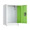 Adiroffice W  1-Tier Steel Free Standing Storage Locker Cabinet for Home, School in Green ADI629-02-GRN-MK - alternate 2